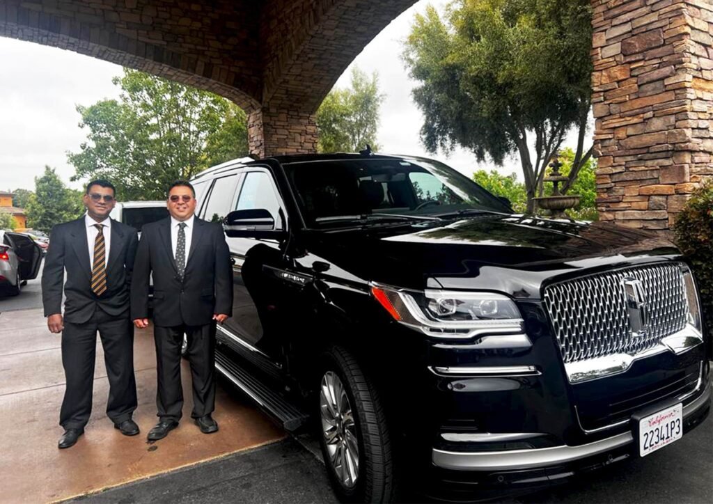Professional chauffeurs providing luxury Napa limo service for wine tours, corporate events, and special occasions